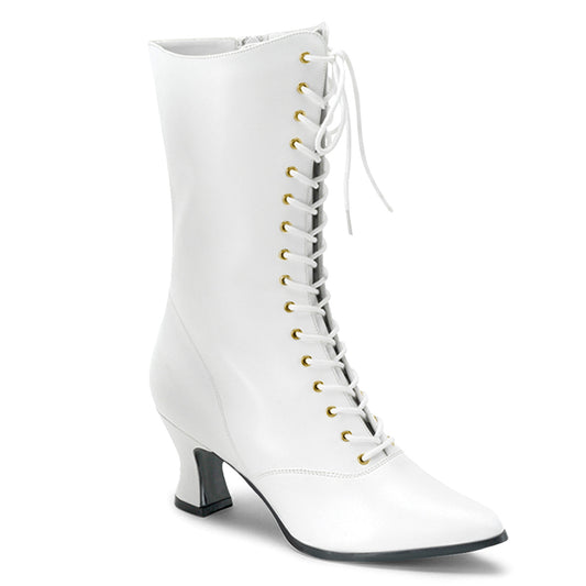 Funtasma Womens Ankle Boots VICTORIAN-120 Wht Pu