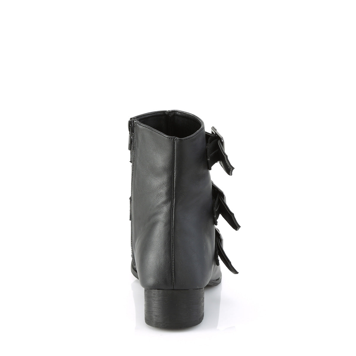 DemoniaCult Stivali da uomo WARLOCK-50-c BLK VEGAN PELLE