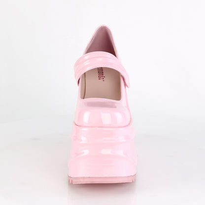 DemoniaCult Women's Heels & Platform Shoes WAVE-32 B. Pink Hologram
