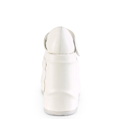 DemoniaCult Women's Heels & Platform Shoes WAVE-32 Wht Vegan Leather