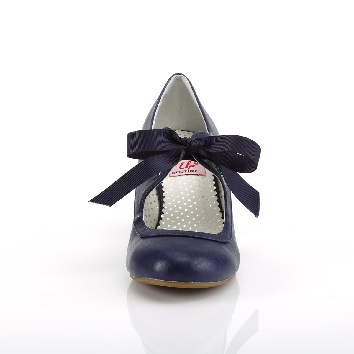 Pin Up Couture Pompe da donna WIGGLE-32 Blue ecopelle blu navy