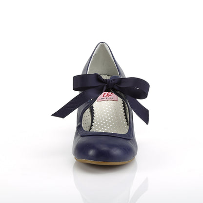 Pin Up Couture Pompe da donna WIGGLE-32 Blue ecopelle blu navy