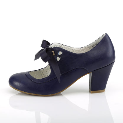 Pin Up Couture Pompe da donna WIGGLE-32 Blue ecopelle blu navy