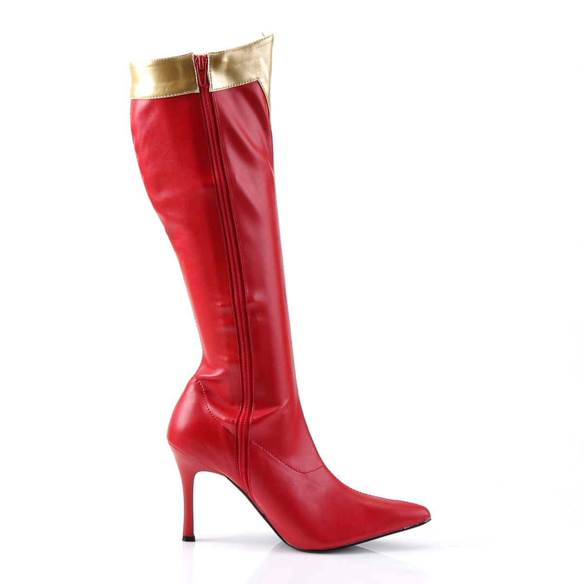 Funtasma Stivali da donna Wonder-130 RED-GOLD STR PU