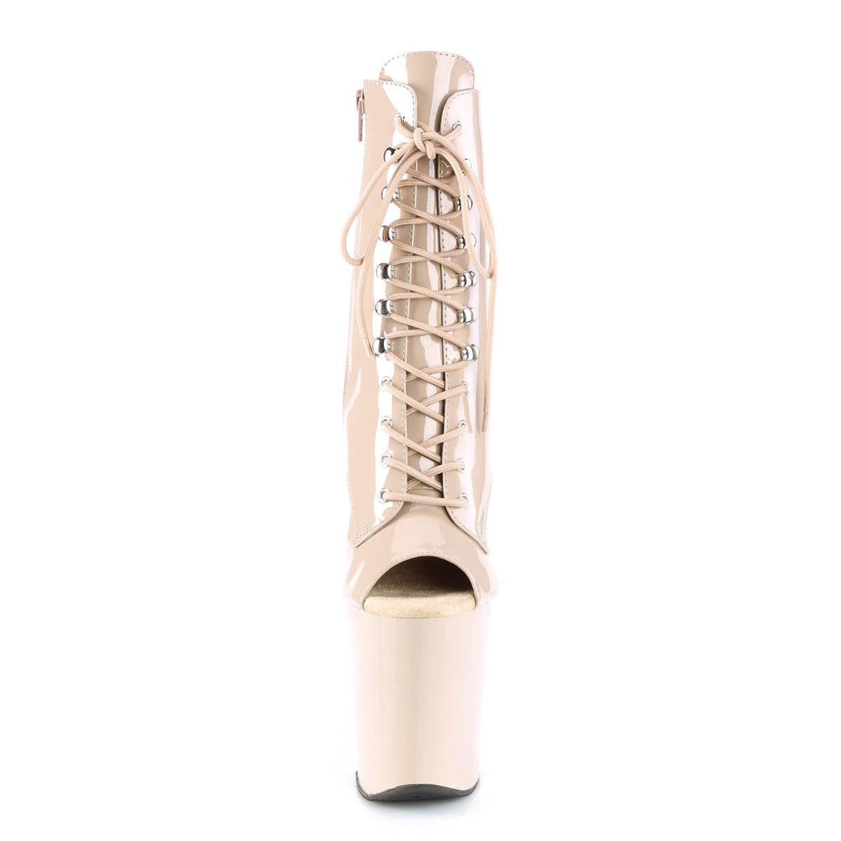 Pleaser Stivaletti da donna XTREME-1021 Nude Pat / Nude