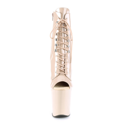 Pleaser Stivaletti da donna XTREME-1021 Nude Pat / Nude