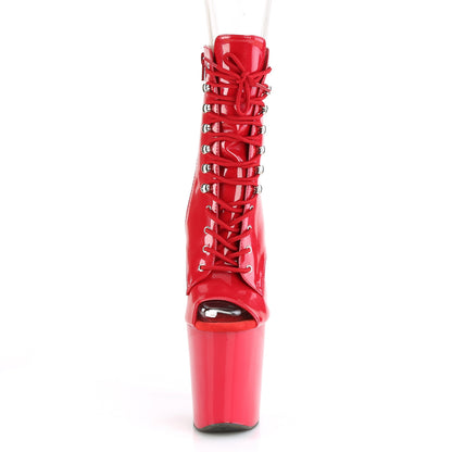 Pleaser Womens Ankle Boots XTREME-1021 Red Pat/Red