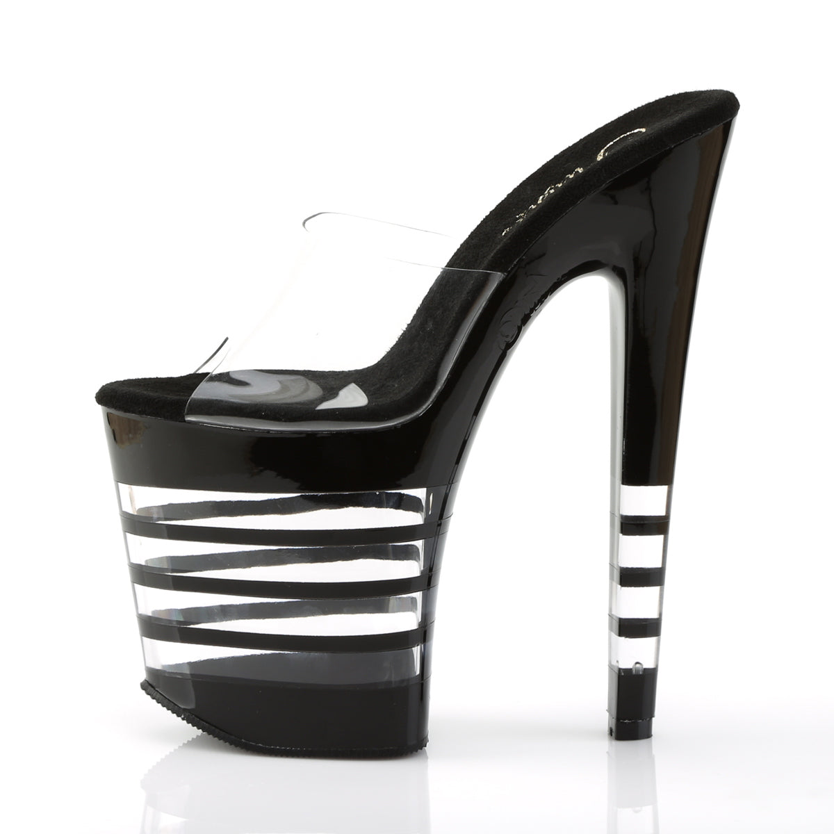 Pleaser Womens Sandals XTREME-801LN Clr/Blk