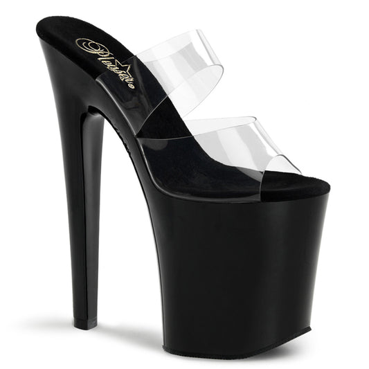 Pleaser Sandali da donna XTREME-802 CLR / BLK