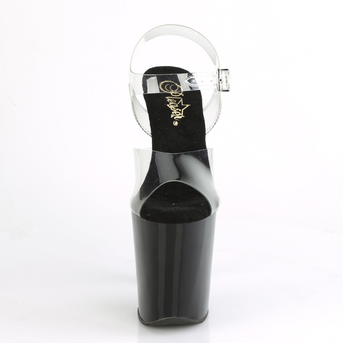 Pleaser Sandali da donna XTREME-808CHS CLR / BLK-SLV Holo.