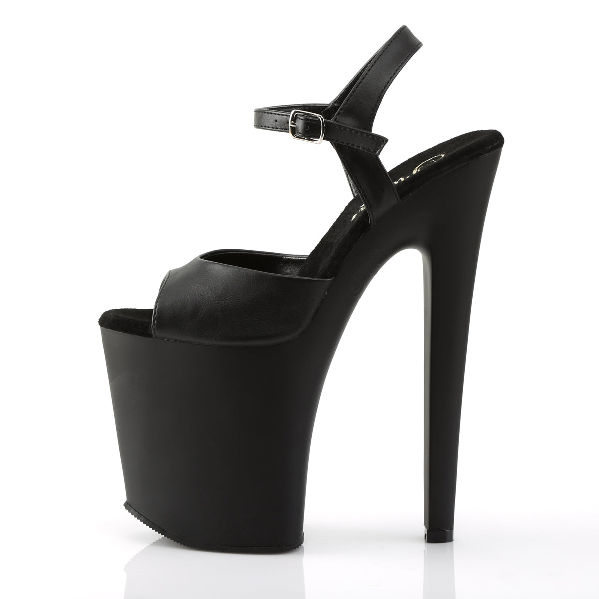 Pleaser Sandali da donna XTREME-809 BLK in ecopelle / BLK opaco