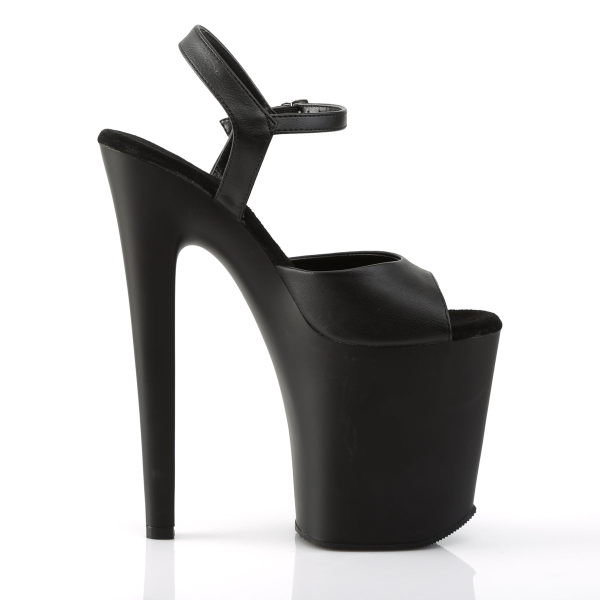 Pleaser Sandali da donna XTREME-809 BLK in ecopelle / BLK opaco
