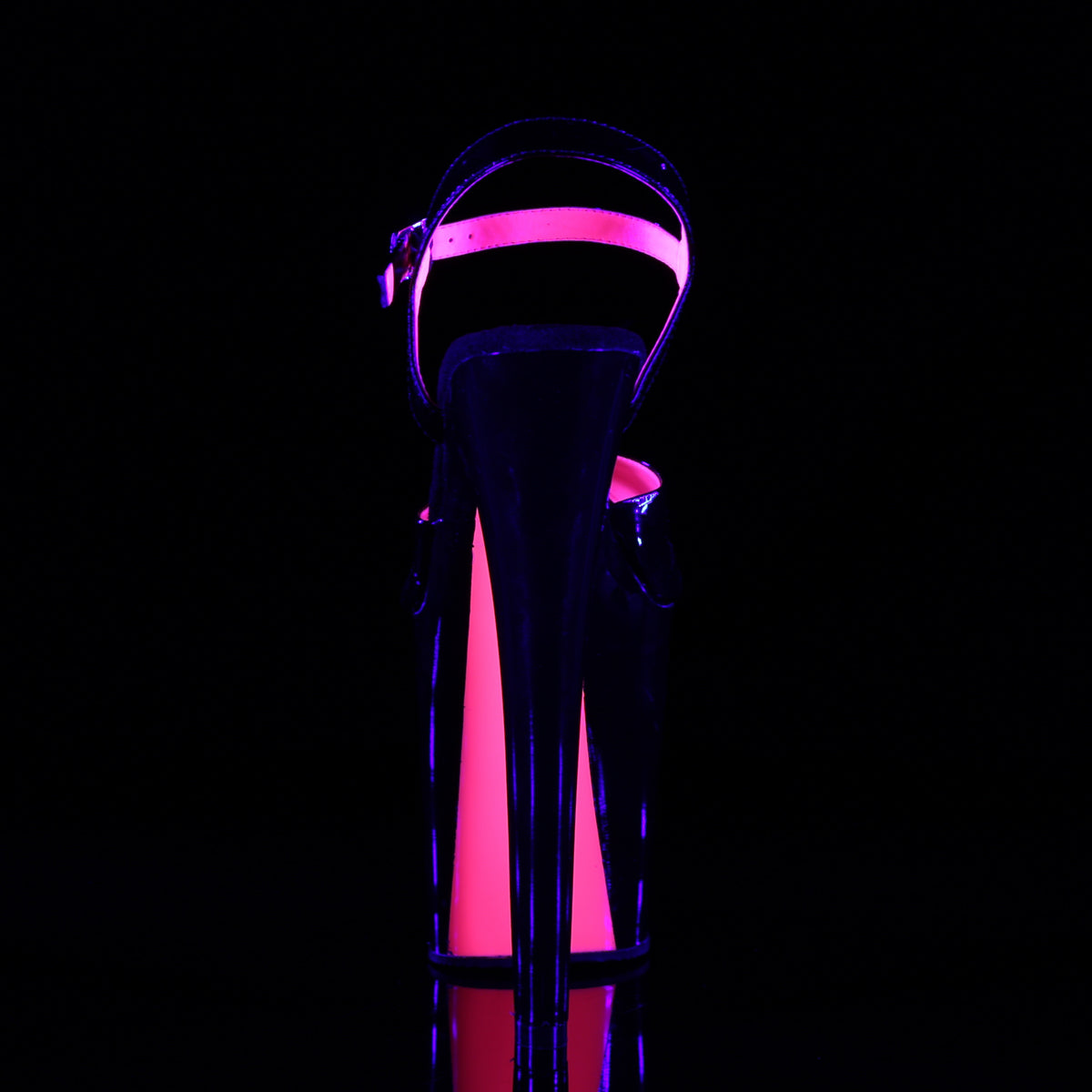 Pleaser Sandali da donna XTREME-809tt Blk Pat-Neon H. Pink / Blk