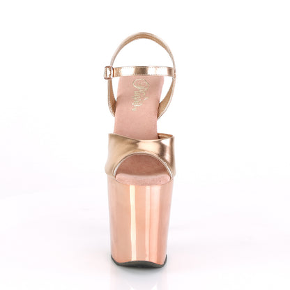 Pleaser Sandali da donna XTREME-809TG oro rosa metallico PU / rosa oro cromato-gltr