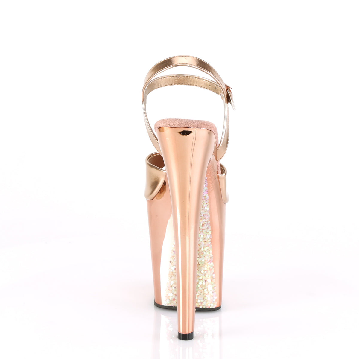 Pleaser Sandali da donna XTREME-809TG oro rosa metallico PU / rosa oro cromato-gltr