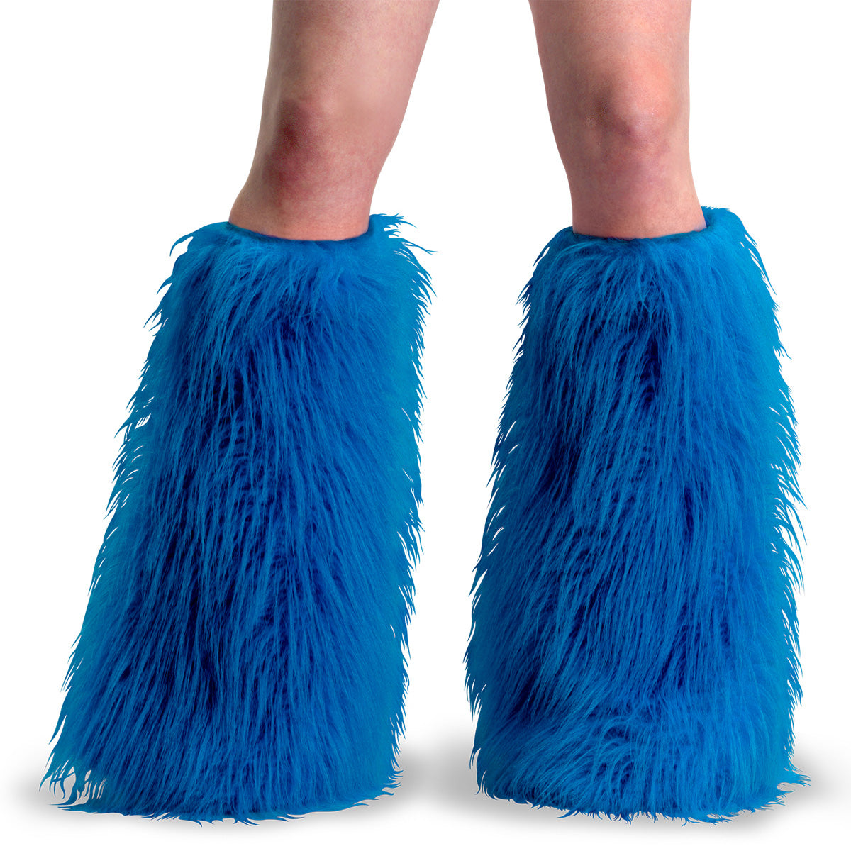 DemoniaCult Women's Clothing YETI-08 Blue Faux Fur