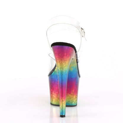 Pleaser   ADORE-708MRB CLR / Metallico Rainbow