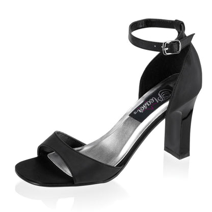 Pleaser Da donna  ROMANCE-360 BLK SATIL PU